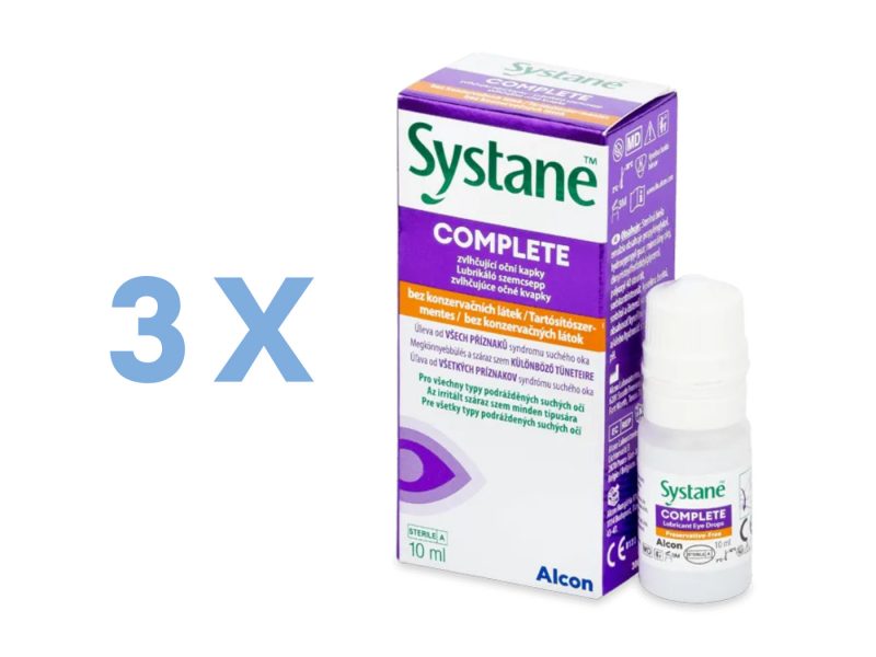 Systane Complete fri for konserveringsmidler (3 x 10 ml)